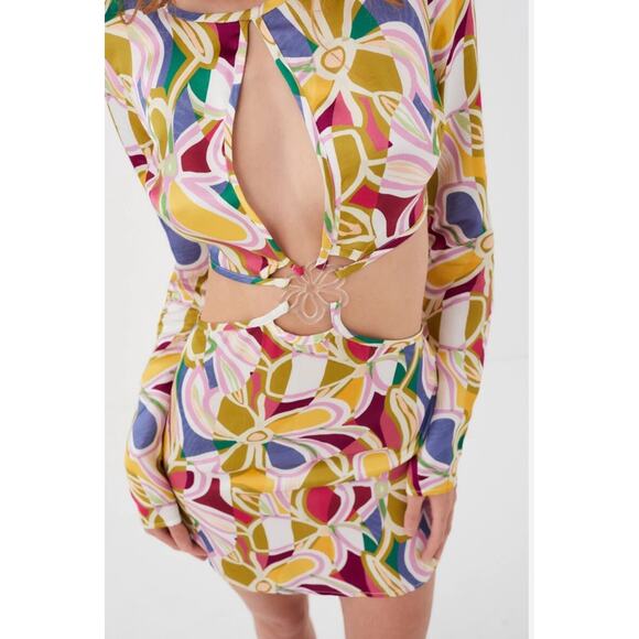 For Love And Lemons Dresses & Skirts - Sexy Cut-Out Summer Dress Love and Lemons®️Thora Long Sleeve Mini Dress-Large